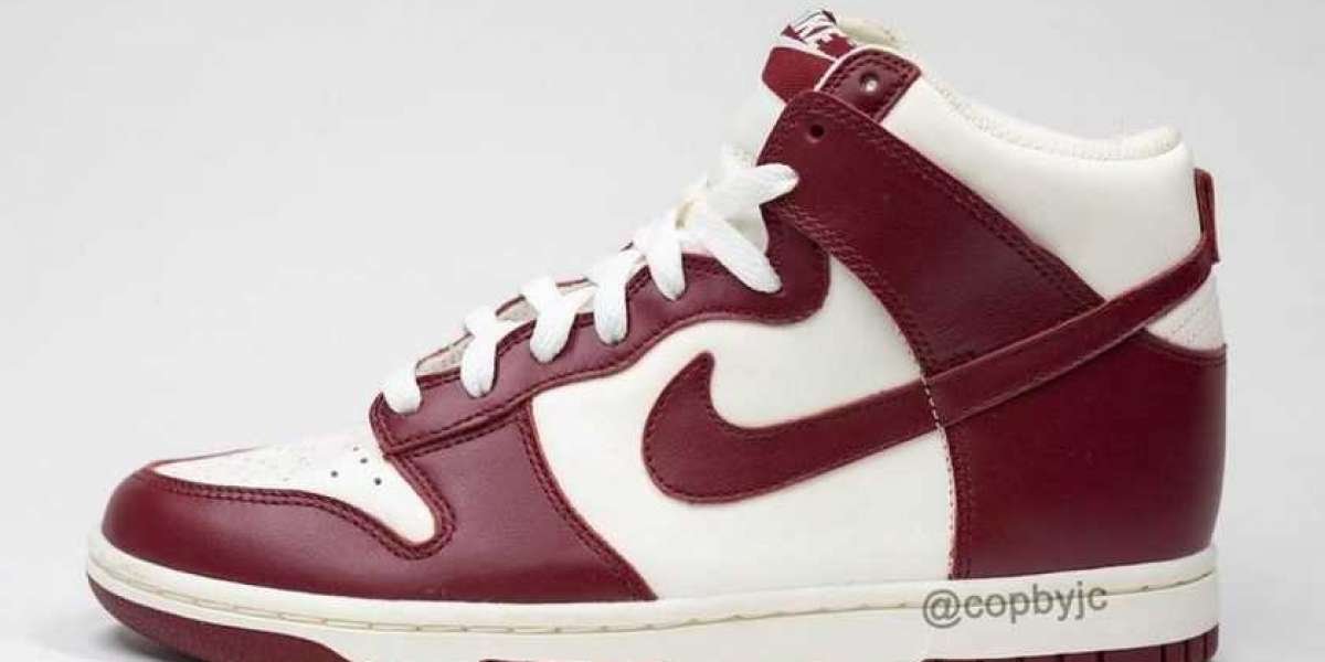 DD1869-101 Nike Dunk High “Team Red” Sail/Team Red-Pale Ivory Sneakers Released In 2021