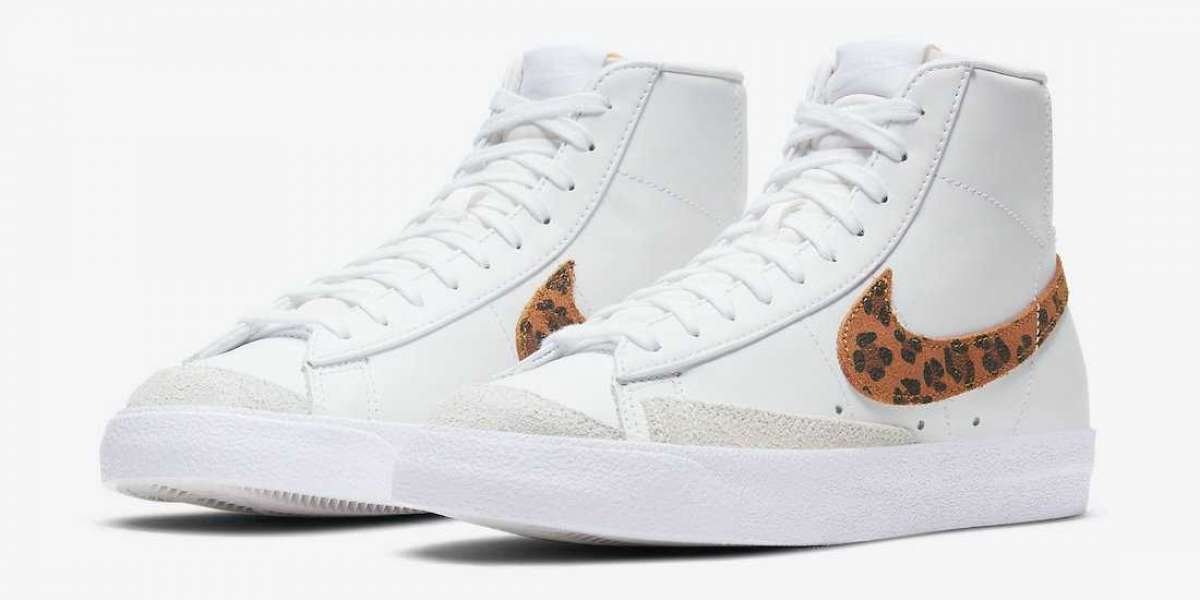 DA8736-101 Nike Blazer Mid “Leopard” Running Shoes