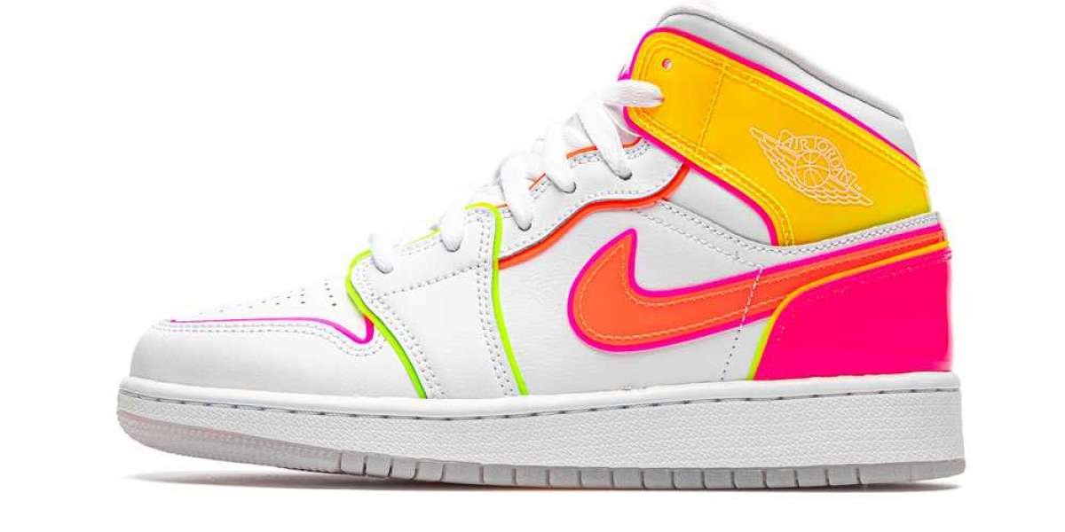 Best Selling Air Jordan 1 Mid SE GS "Edge Glow" For Cheap CV4611-100