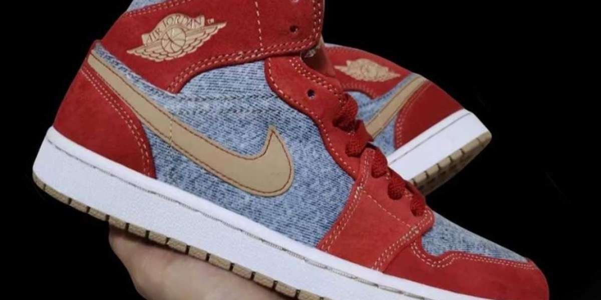 Best Selling Running Shoes Air Jordan 1 Mid Denim