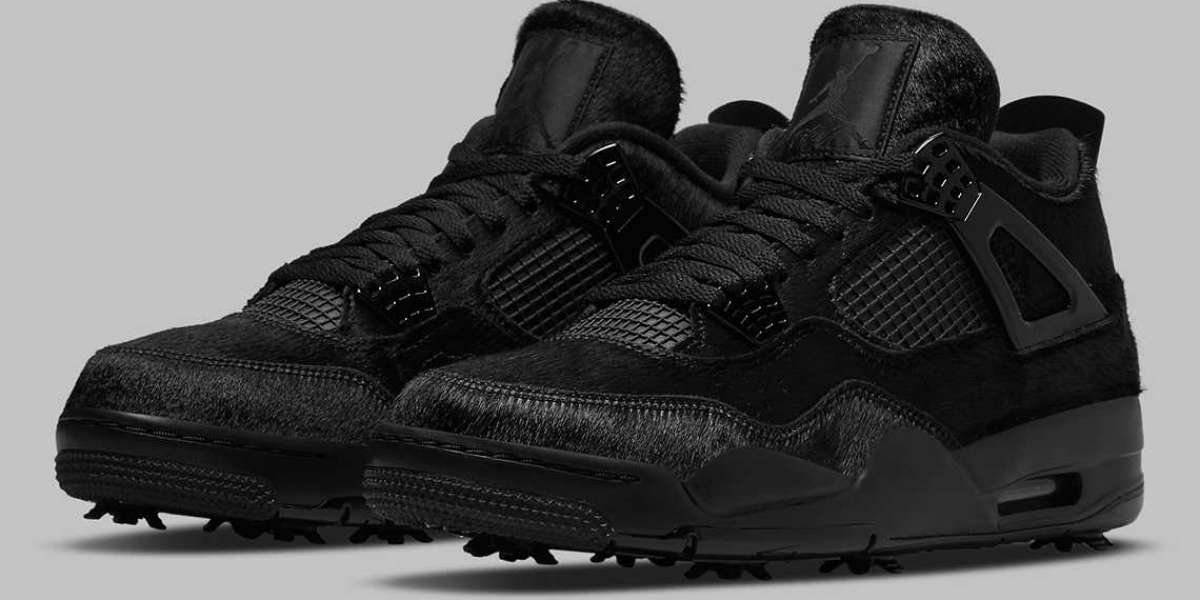 2021 Latest Air Jordan 4 Golf “Black Cat” CU9981-001