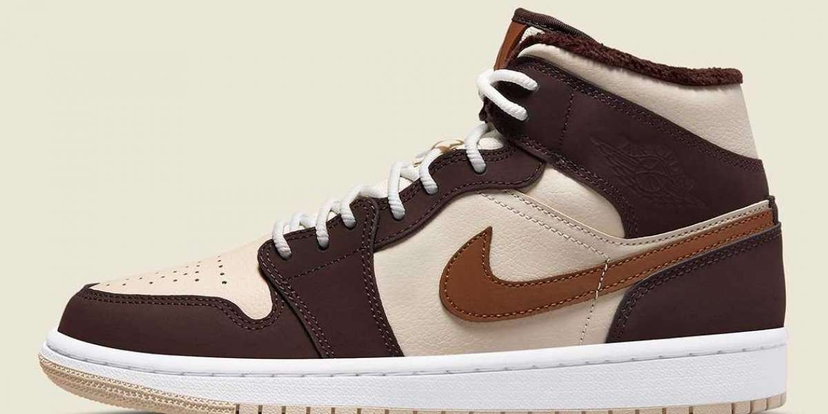 Official Image of the Air Jordan 1 Mid "Archaeo Brown" Version