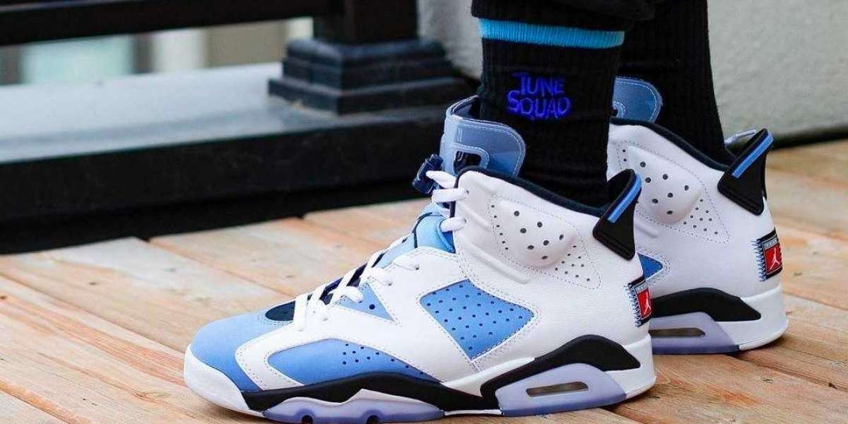 Air Jordan 6 "UNC" University CT8529-410 Is your heart moving after reading the upper foot picture?